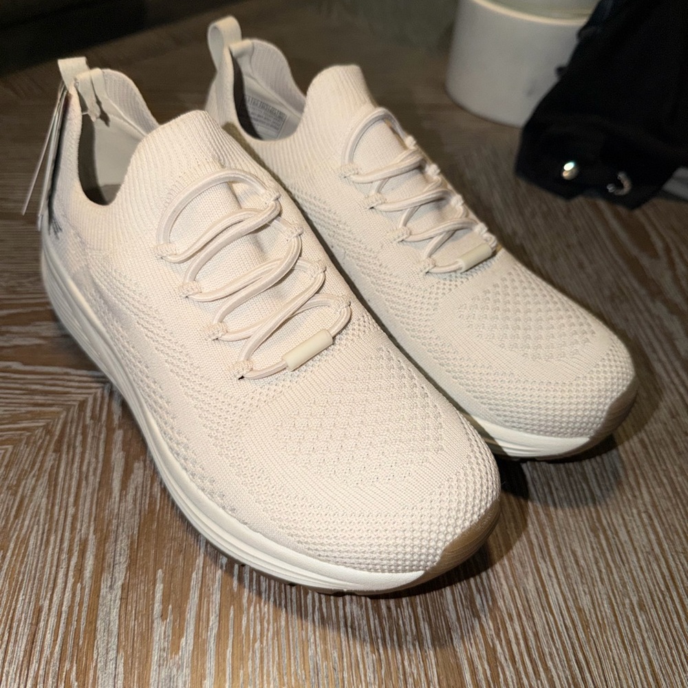 Skechers White Knit Shoes
